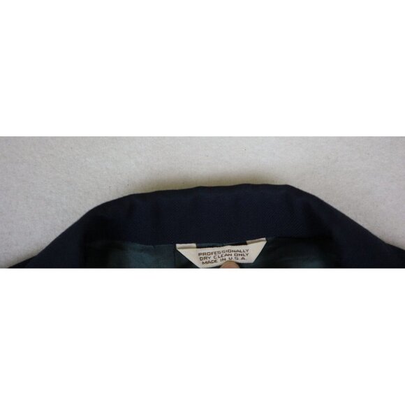 VINTAGE MEN'S BLUE BLAZER GOLD BUTTONS - SPORT COAT - HUNT VALLEY - SIZE 44R - Picture 3 of 9